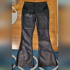 Killstar manticore's muse pleather flare pants